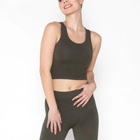C'est Moi Bamboo Crop Tank