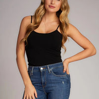 C'est Moi Bamboo Spaghetti-Strap Cami