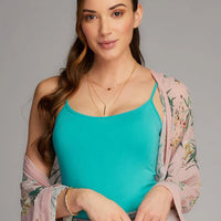 C'est Moi Bamboo Spaghetti-Strap Cami