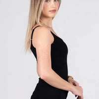 C'est Moi Bamboo Rib Low Cut Cami