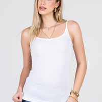 C'est Moi Bamboo Rib Low Cut Cami
