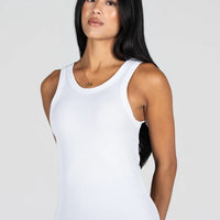 C'est Moi Bamboo Rib High Crew Tank