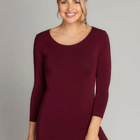 C'est Moi 3/4 Sleeve Bamboo Top