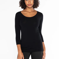 C'est Moi 3/4 Sleeve Bamboo Top
