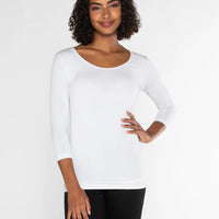 C'est Moi 3/4 Sleeve Bamboo Top
