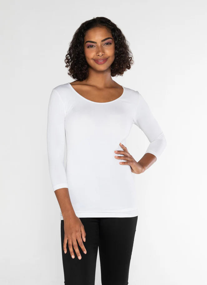 C'est Moi 3/4 Sleeve Bamboo Top
