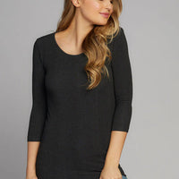 C'est Moi 3/4 Sleeve Bamboo Top