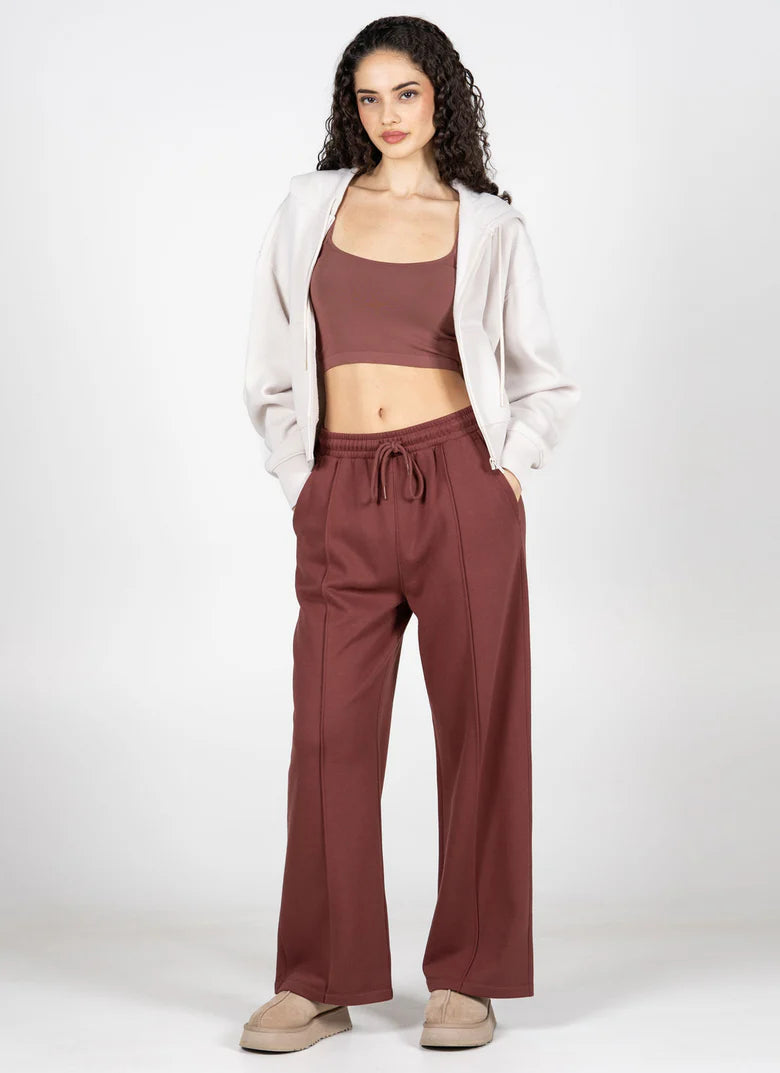 C'est Moi Fleece Wide Leg Pant