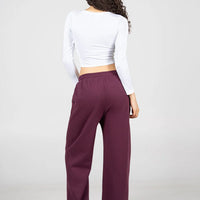 C'est Moi Fleece Wide Leg Pant