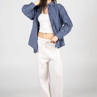 C'est Moi Fleece Wide Leg Pant