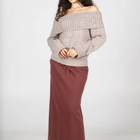 C'est Moi Fleece Front Pocket Skirt