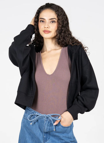 C'est Moi Cotton Fleece Zip Hoodie