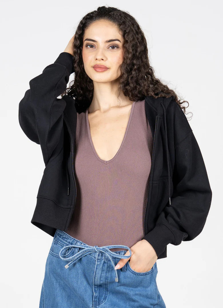 C'est Moi Cotton Fleece Zip Hoodie