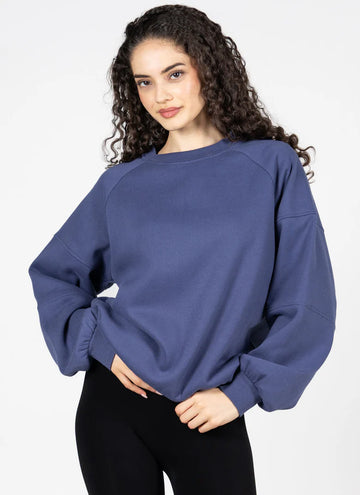 C'est Moi  Fleece Oversized Crew