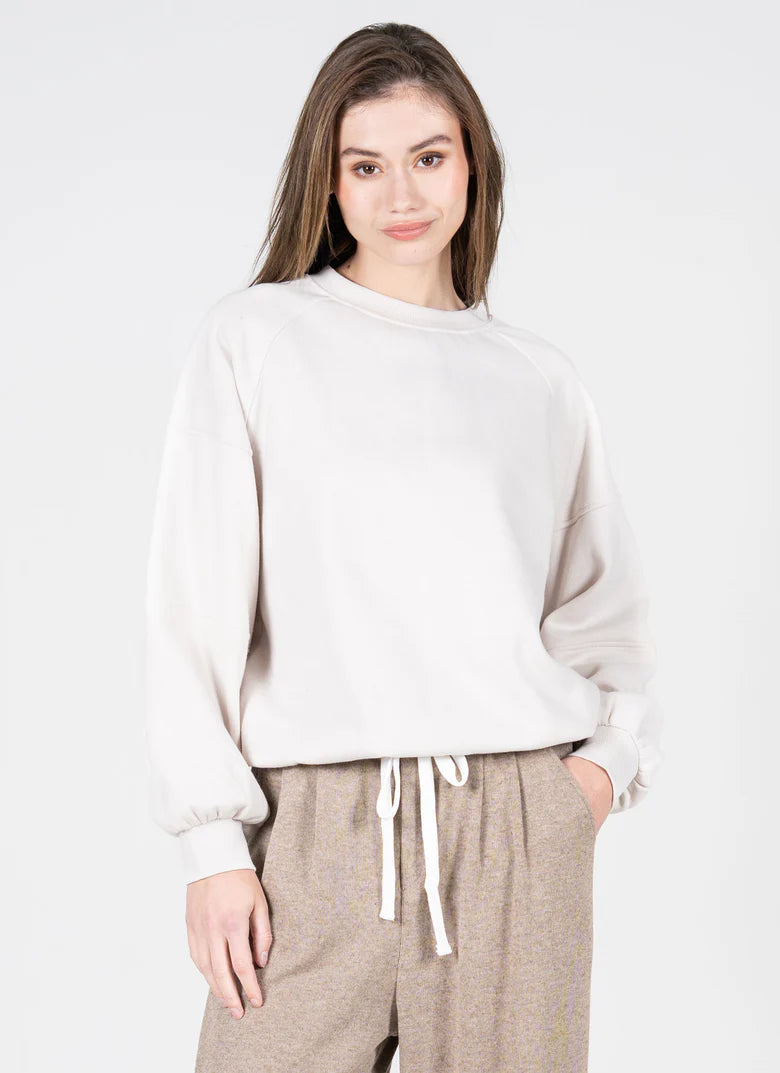 C'est Moi  Fleece Oversized Crew