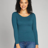 C'est Moi Seamless Rib Crew Neck Top