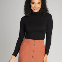 C'est Moi Ribbed Turtle Neck