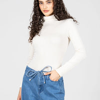 C'est Moi Ribbed Turtle Neck