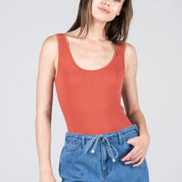 C'est Moi Seamless Ribbed Tank