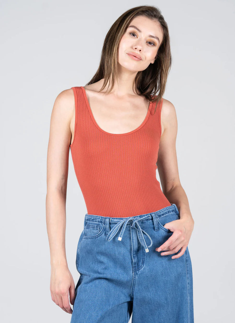 C'est Moi Seamless Ribbed Tank