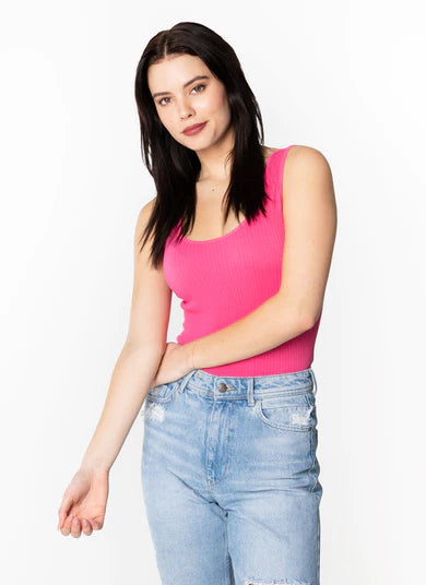 C'est Moi Seamless Ribbed Tank
