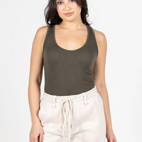 C'est Moi Seamless Ribbed Tank