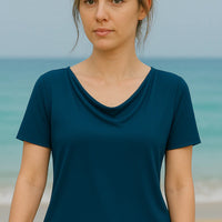 Bamboo Cowl Neck Top