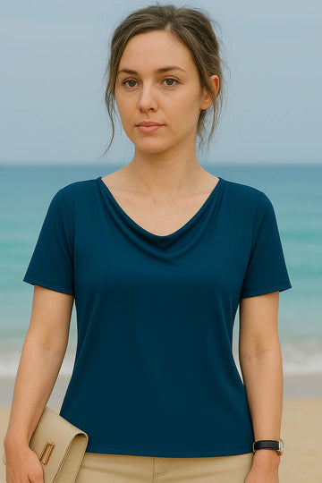 Bamboo Cowl Neck Top