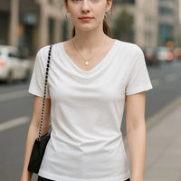 Bamboo Cowl Neck Top