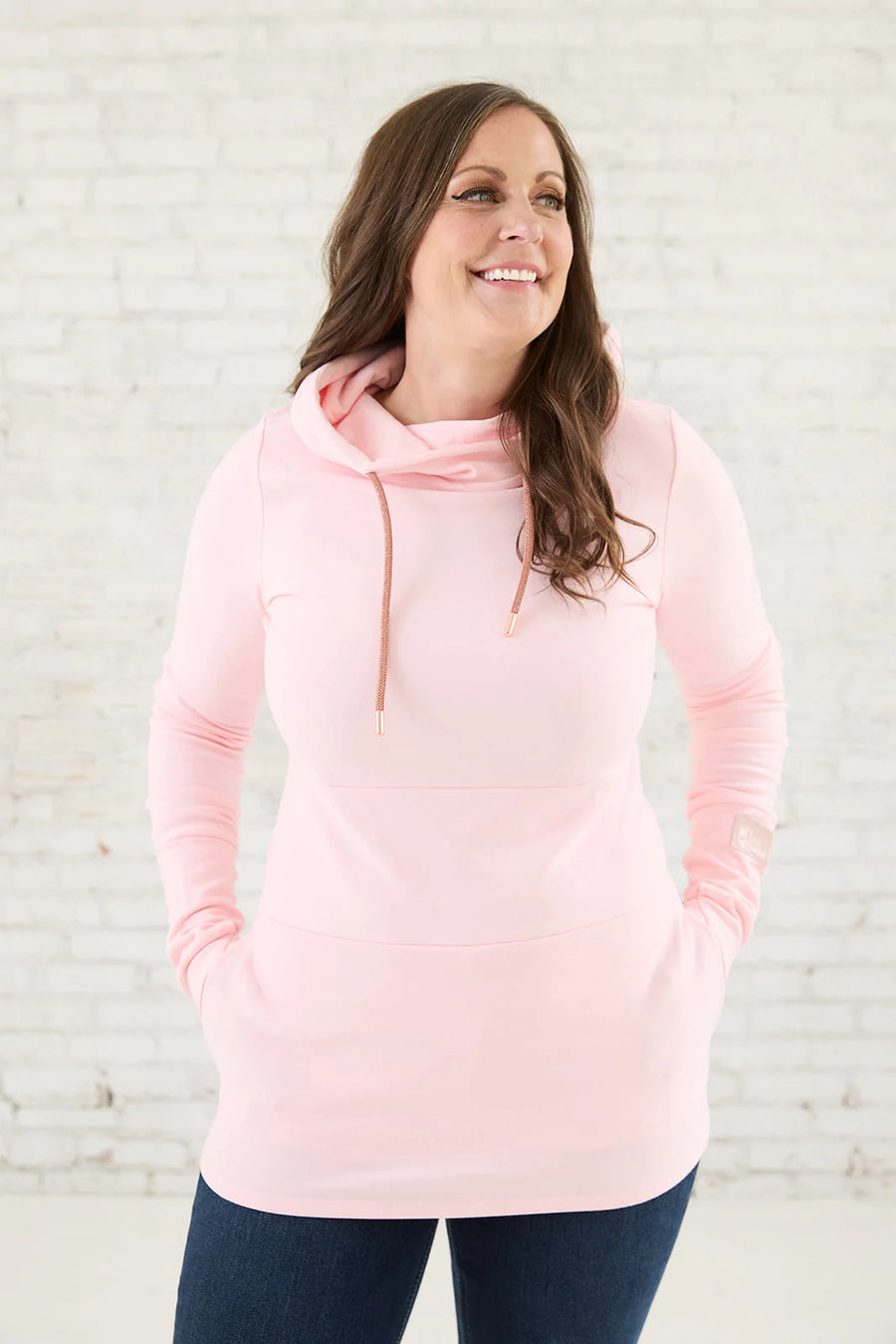 Pink Cement Pullover Hoodie