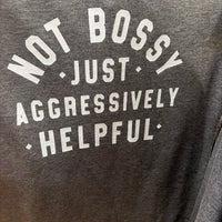 Printed Crew Necks T-shirts - Not Bossy