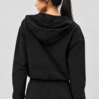 Soft Crop Zip Hoodie