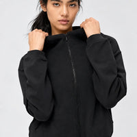 Soft Crop Zip Hoodie