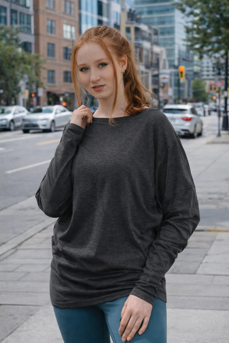 Bamboo Dolman Top Long Sleeve