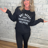 Printed Crew Necks - Not Bossy
