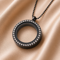 Crystal Charm Holder Locket