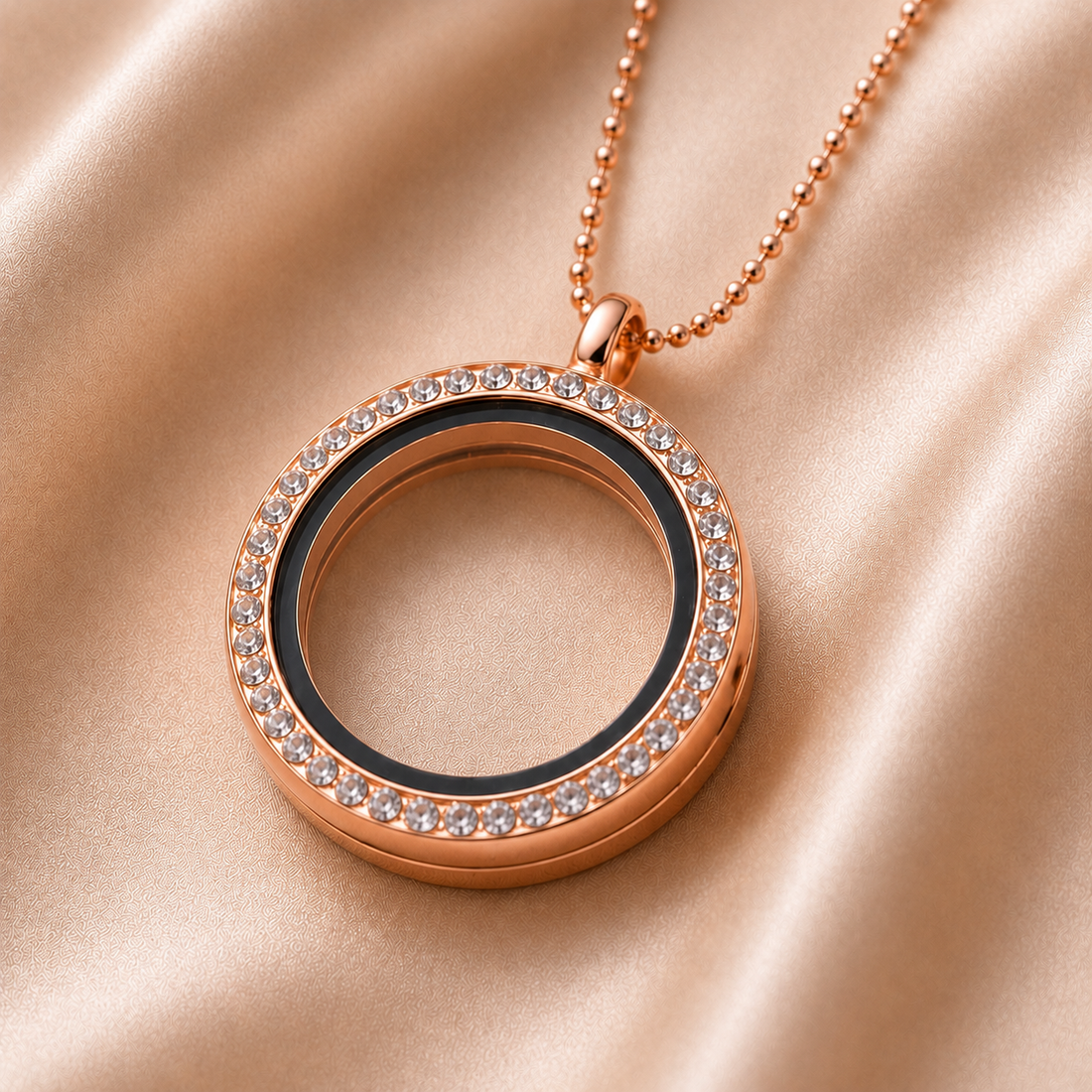 Crystal Charm Holder Locket