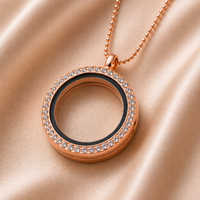 Crystal Charm Holder Locket