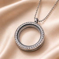 Crystal Charm Holder Locket