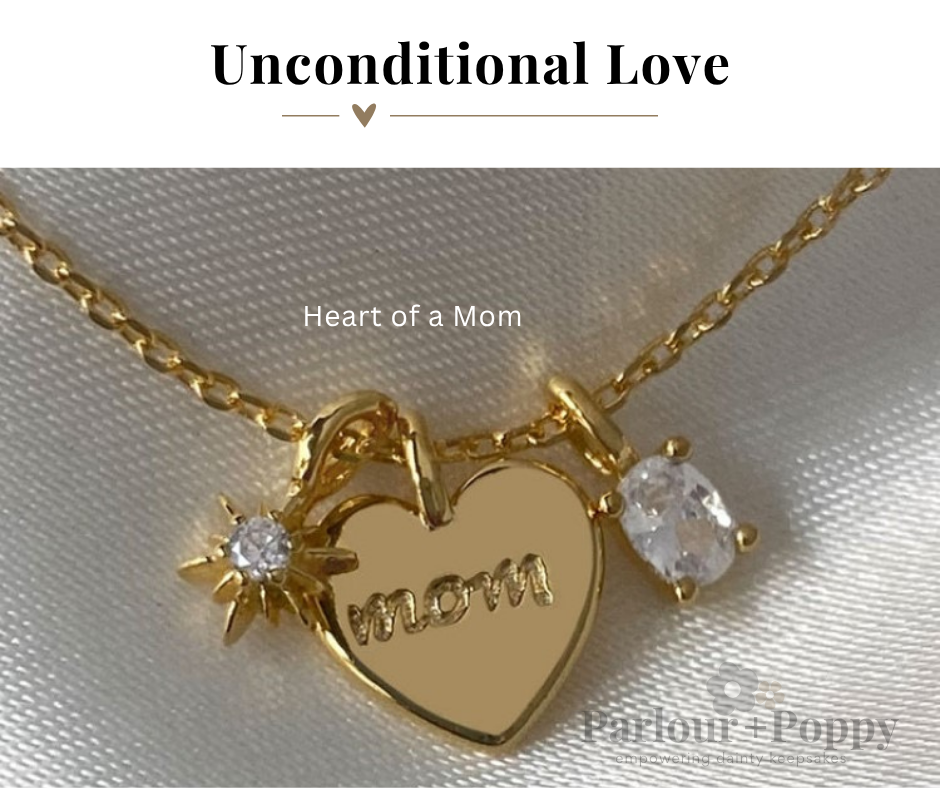 Heart of a Mom + Charms Necklace