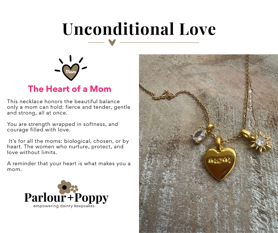 Heart of a Mom + Charms Necklace