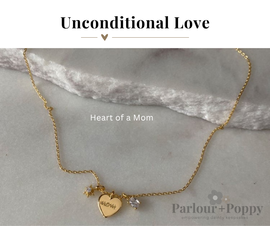 Heart of a Mom + Charms Necklace