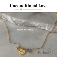 Heart of a Mom + Charms Necklace