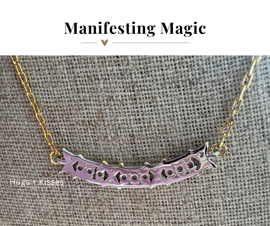 Hugs + Kisses XOXO Gold Filled Bar Necklace