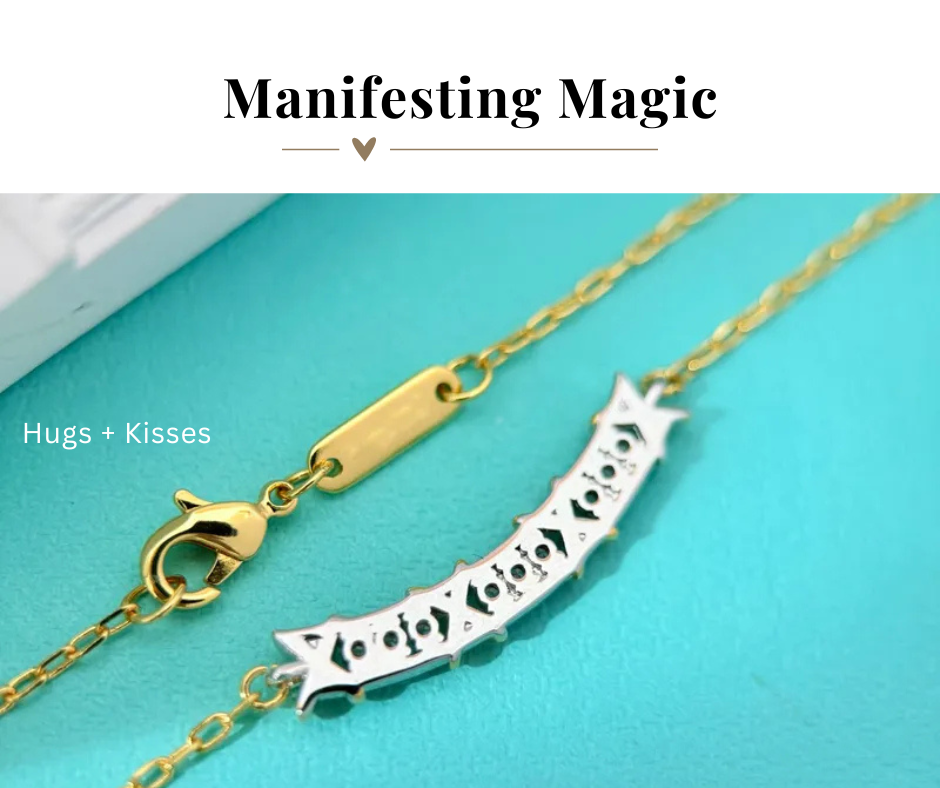 Hugs + Kisses XOXO Gold Filled Bar Necklace
