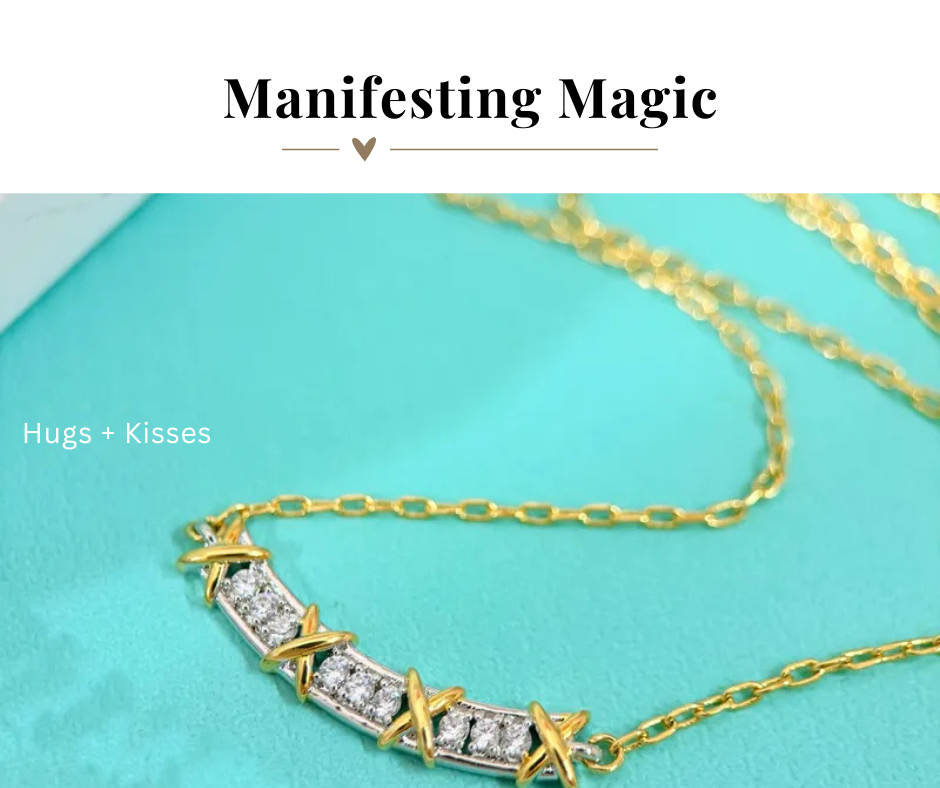 Hugs + Kisses XOXO Gold Filled Bar Necklace