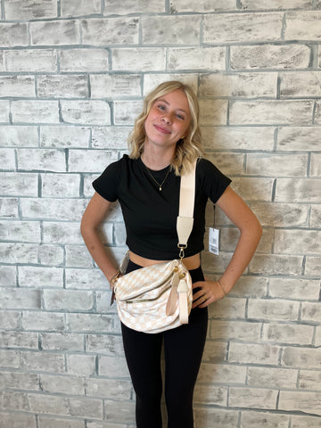 Checkered Cross Body Bags