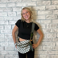 Checkered Cross Body Bags