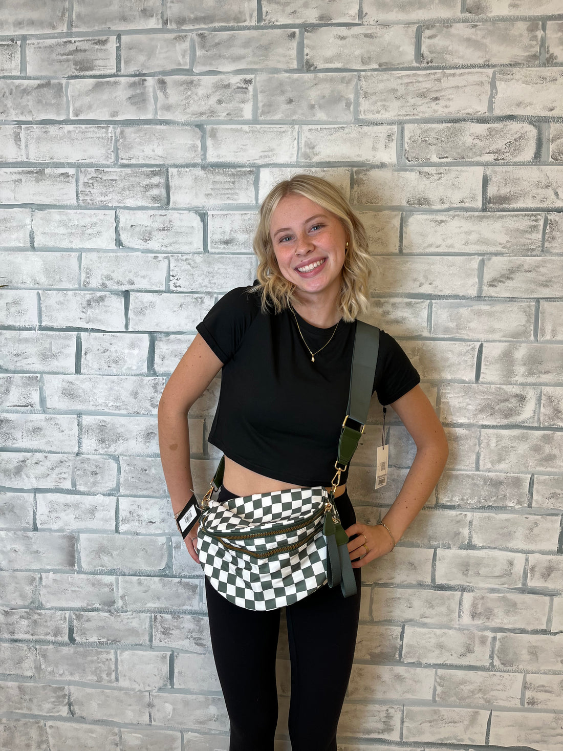 Checkered Cross Body Bags