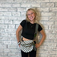 Checkered Cross Body Bags